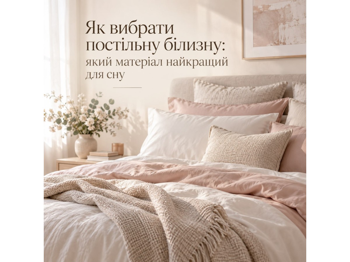Як вибрати постільну білизну: який матеріал найкращий для сну