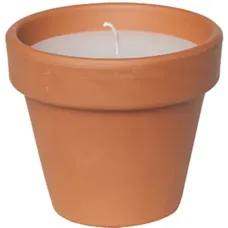 Свічка Candle pot Стандарт 10 х 11 см Коричневий з білим (000001346) Свічка Candle pot Стандарт 10 х 11 см Коричневий з білим (000001346)