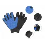 Перчатка для вычесывания шерсти True Touch для кошек и собак Черно-синяя (H.8126q)