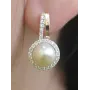 Срібна каблучка Sil з перлами 104s-1 Білий (Sil-912)