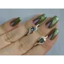 Серебряные серьги Sil с золотыми накладками 128s-11 Мистик (Sil-1039)