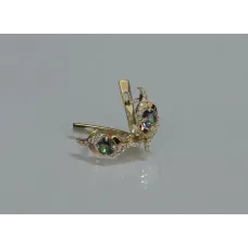 Серебряные серьги Sil с золотыми накладками 128s-11 Мистик (Sil-1039) Серебряные серьги Sil с золотыми накладками 128s-11 Мистик (Sil-1039)