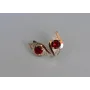 Срібні сережки з аметистом 145s-1 Червоний (Sil-1013)