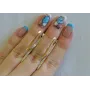 Серебряные серьги Sil с золотыми вставками 127s Золотистый (Sil-815)