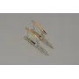 Серебряные серьги Sil с золотыми вставками 127s Золотистый (Sil-815)