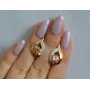 Серебряные серьги Sil с золотыми накладками 144s-2 Шампань (Sil-1157)