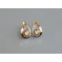 Серебряные серьги Sil с золотыми накладками 144s-2 Шампань (Sil-1157)