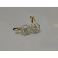 Серебряные серьги Sil 115s-3 Белый (Sil-865)
