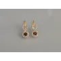 Срібна каблучка Sil з золотими пластинами 135s-16 Коричневий (Sil-1187)