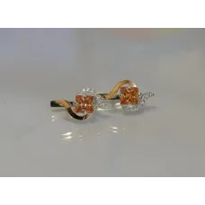 Серебряные серьги Sil с золотыми накладками 118s-14 Шампань (Sil-830) Серебряные серьги Sil с золотыми накладками 118s-14 Шампань (Sil-830)