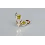 Серебряные серьги Sil с золотыми накладками 132s-3 Желтый (Sil-718)