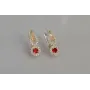 Срібна каблучка Sil з золотими пластинами 135s-2 Червоний (Sil-1173)
