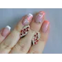 Серебряные серьги Sil с золотыми пластинами 116s-11 Красный (Sil-1261)