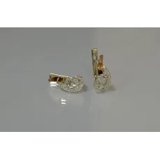Серебряные серьги Sil с сердцами 112s-5 Белый (Sil-899) Серебряные серьги Sil с сердцами 112s-5 Белый (Sil-899)