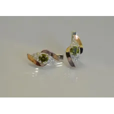 Серьги серебряные Sil 092s-6 Олива (Sil-970) Серьги серебряные Sil 092s-6 Олива (Sil-970)