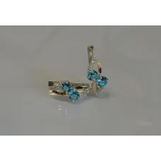 Серьги серебряные Sil 076s-1 Аквамарин (Sil-949) Серьги серебряные Sil 076s-1 Аквамарин (Sil-949)