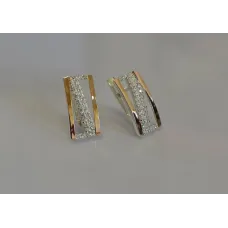 Серьги из серебра Sil 059s Прозрачный (Sil-948) Серьги из серебра Sil 059s Прозрачный (Sil-948)