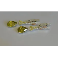 Серьги серебрянные Sil Myau с золотыми пластинами и фианитами 099s-8 Желтый (Sil-679) Серьги серебрянные Sil Myau с золотыми пластинами и фианитами 099s-8 Желтый (Sil-679)