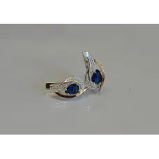Серебряные серьги Sil с элементами золота 078s-13 Танзанит (Sil-929) Серебряные серьги Sil с элементами золота 078s-13 Танзанит (Sil-929)