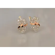 Серебряные серьги Sil с золотыми накладками 133s-5 Прозрачный (Sil-705) Серебряные серьги Sil с золотыми накладками 133s-5 Прозрачный (Sil-705)