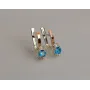Серебряные серьги Sil с золотом 137s-1 Лаванда (Sil-1219)
