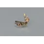 Серебряные серьги Sil с золотыми накладками 128s-10 Шампань (Sil-1038)
