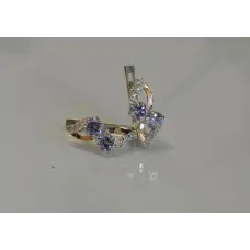 Серьги серебряные Sil 076s-4 Лаванда (Sil-952) Серьги серебряные Sil 076s-4 Лаванда (Sil-952)