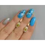 Серебряные серьги Sil с золотом 137s-13 Желтый (Sil-1231)