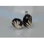Сережки зі срібла із золотом 149s-9 Прозорий (Sil-1108)
