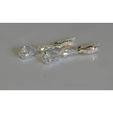 Серьги серебрянные Sil Myau с золотыми пластинами и фианитами 099s-13 Прозрачный (Sil-684) Серьги серебрянные Sil Myau с золотыми пластинами и фианитами 099s-13 Прозрачный (Sil-684)