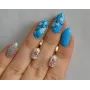 Серебряные серьги Sil с золотом 137s-8 Розовый (Sil-1226)
