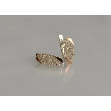 Серебряные серьги Sil с золотыми пластинами 116s-13 Прозрачный (Sil-1263) Серебряные серьги Sil с золотыми пластинами 116s-13 Прозрачный (Sil-1263)