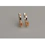 Серебряные серьги Sil с золотом 137s-4 Шампань (Sil-1222)