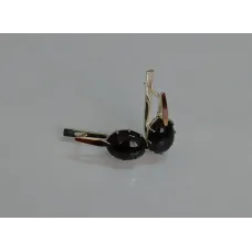 Серебряные серьги Sil с золотыми накладками 147s-3 Черный (Sil-1122) Серебряные серьги Sil с золотыми накладками 147s-3 Черный (Sil-1122)