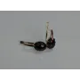 Серебряные серьги Sil с золотыми накладками 147s-3 Черный (Sil-1122)