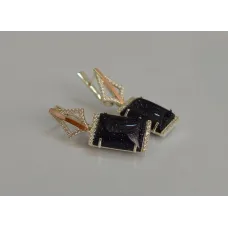 Серебряные серьги Sil с кабашонами 146s-5 Темно-синий (Sil-1150) Серебряные серьги Sil с кабашонами 146s-5 Темно-синий (Sil-1150)