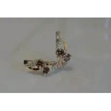 Серьги серебряные Sil 076s-8 Рах-топаз (Sil-956) Серьги серебряные Sil 076s-8 Рах-топаз (Sil-956)