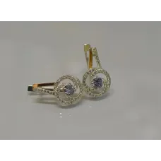 Серебряные серьги Sil 115s-8 Лаванда (Sil-870)