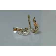 Серебряные серьги Sil с сердцами 112s-11 Рах-топаз (Sil-905) Серебряные серьги Sil с сердцами 112s-11 Рах-топаз (Sil-905)