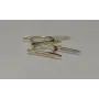 Серебряные серьги Sil с золотом 126s Прозрачный (Sil-816)