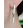 Серебряные серьги Sil с золотом 126s Прозрачный (Sil-816)