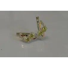 Серьги серебряные Sil 076s-7 Перидот (Sil-955) Серьги серебряные Sil 076s-7 Перидот (Sil-955)