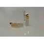 Сережки зі срібла Sil із золотими вставками 129s Прозорий (Sil-814)