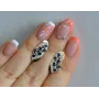 Серебряные серьги Sil с золотыми пластинами 116s-5 Танзанит (Sil-1255)