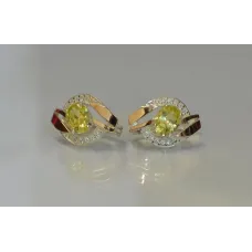 Серебряные серьги Sil 090s-11 Цитрин (Sil-981) Серебряные серьги Sil 090s-11 Цитрин (Sil-981)