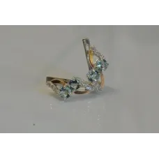 Серьги серебряные Sil 076s-2 Голубой (Sil-950) Серьги серебряные Sil 076s-2 Голубой (Sil-950)