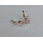 Серебряные серьги Sil с золотыми накладками 117s-1 Розовый (Sil-759)