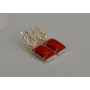 Серебряные серьги Sil с кабашонами 146s-4 Цирконий (Sil-1149)