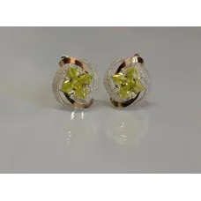 Серебряные серьги Sil с золотыми накладками 130s-1 Желтый (Sil-732) Серебряные серьги Sil с золотыми накладками 130s-1 Желтый (Sil-732)