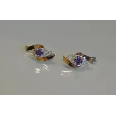 Серьги серебряные Sil 092s-5 Аметист (Sil-969) Серьги серебряные Sil 092s-5 Аметист (Sil-969)